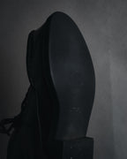 "Yohji Yamamoto FEMME" Lace-up leather ankle boots