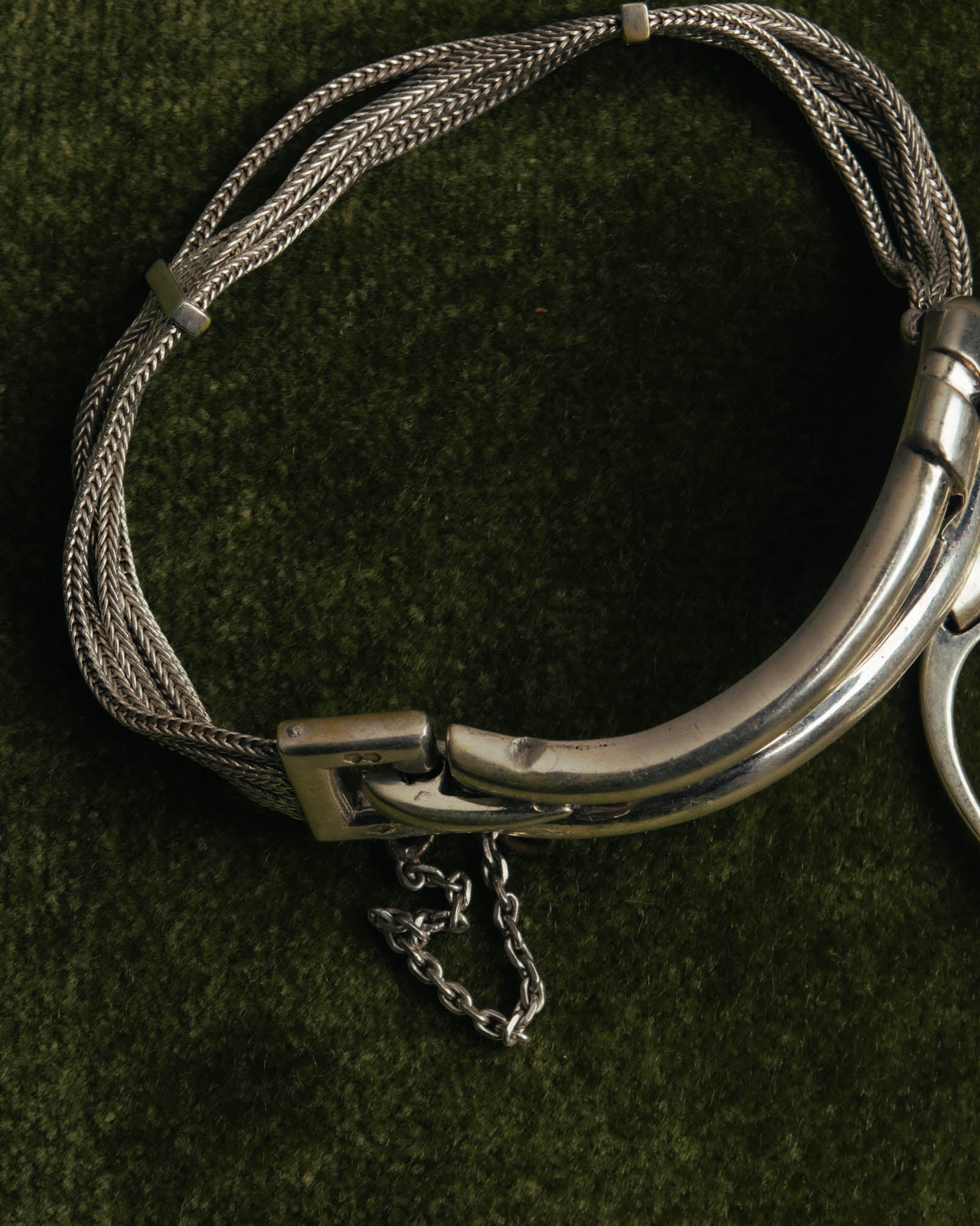 -SPECIAL- “HERMÈS” 70’s-90’s Étrier multi chain bracelet