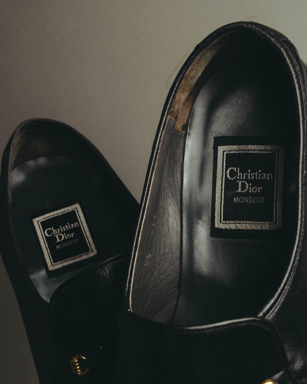 "Christian Dior" 80's-90's Braided leather loafers
