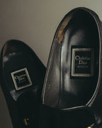 "Christian Dior" 80's-90's Braided leather loafers