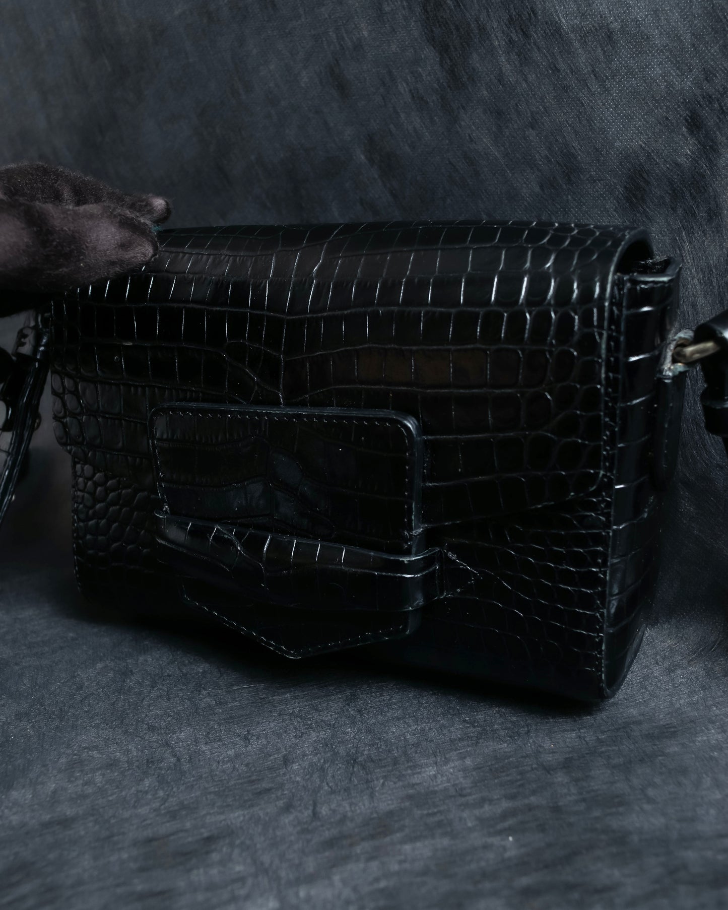 "DRIES VAN NOTTEN" Crocodile leather shoulder bag