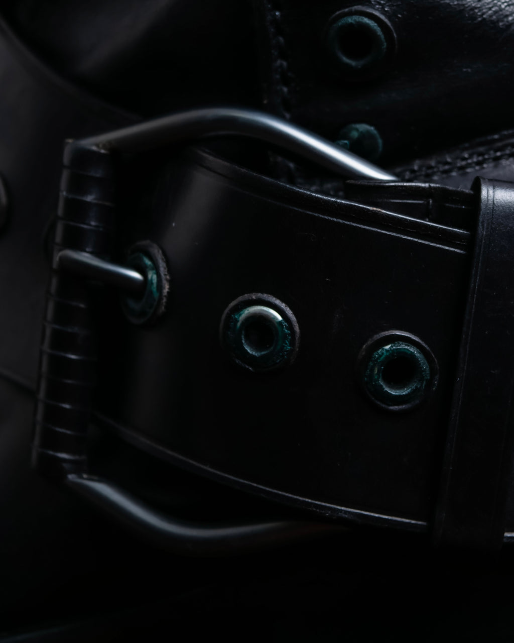 "BOTTEGA VENETA" Belt design square toe knee high long boots