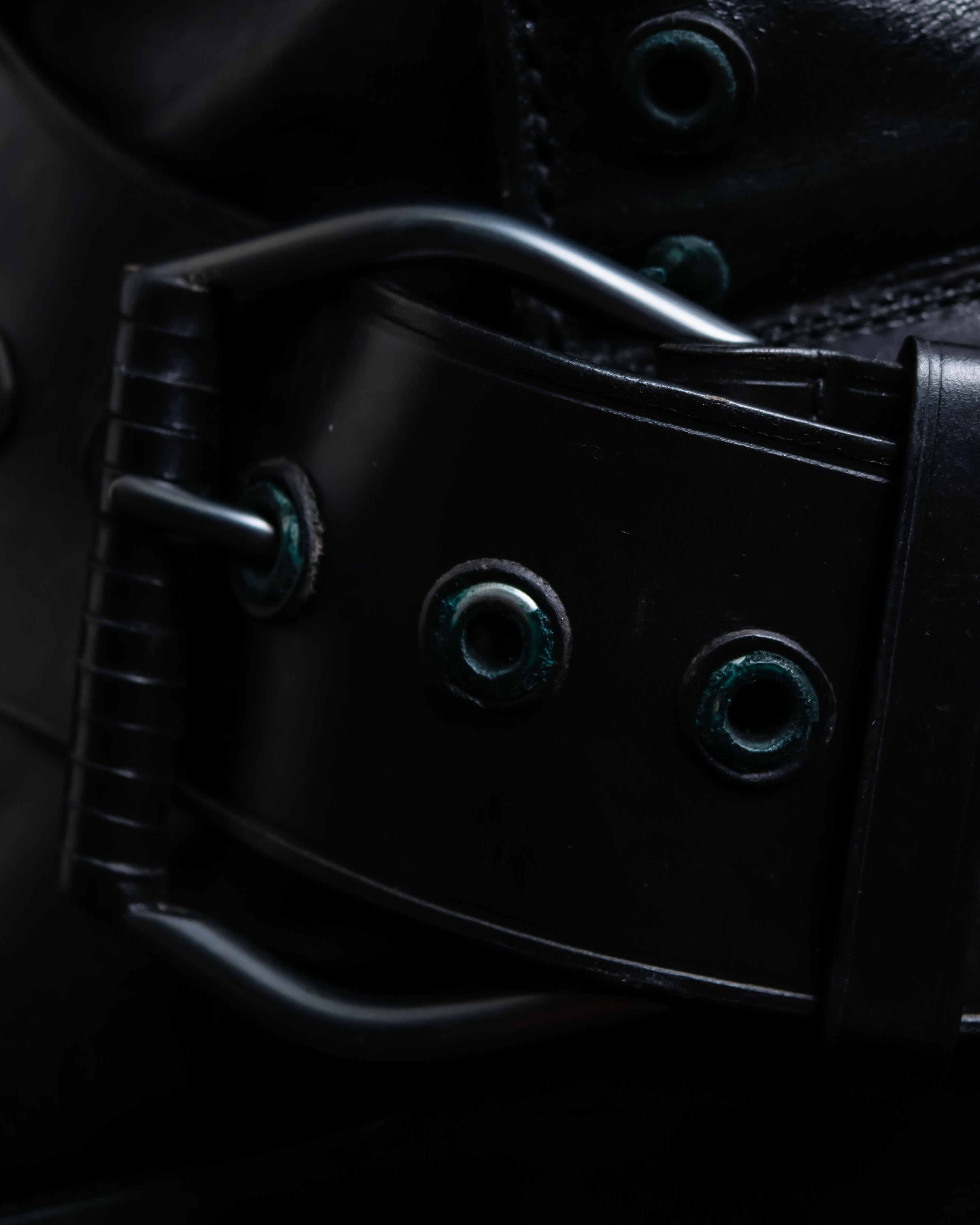 "BOTTEGA VENETA" Belt design square toe knee high long boots