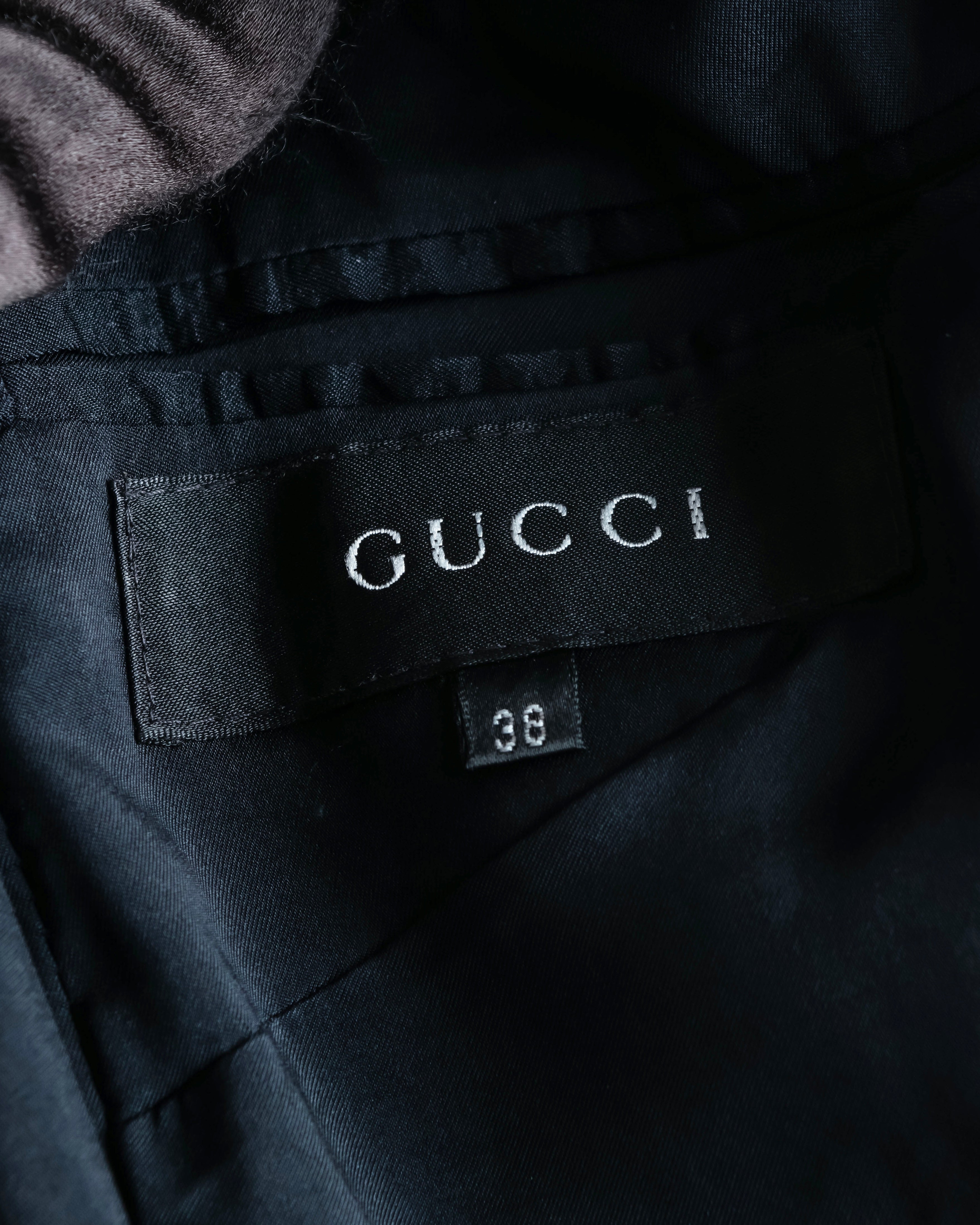 "GUCCI" black oversized mode style set up