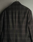 “PRADA” 90’s-00’s Wool cashmere checked tailored jacket