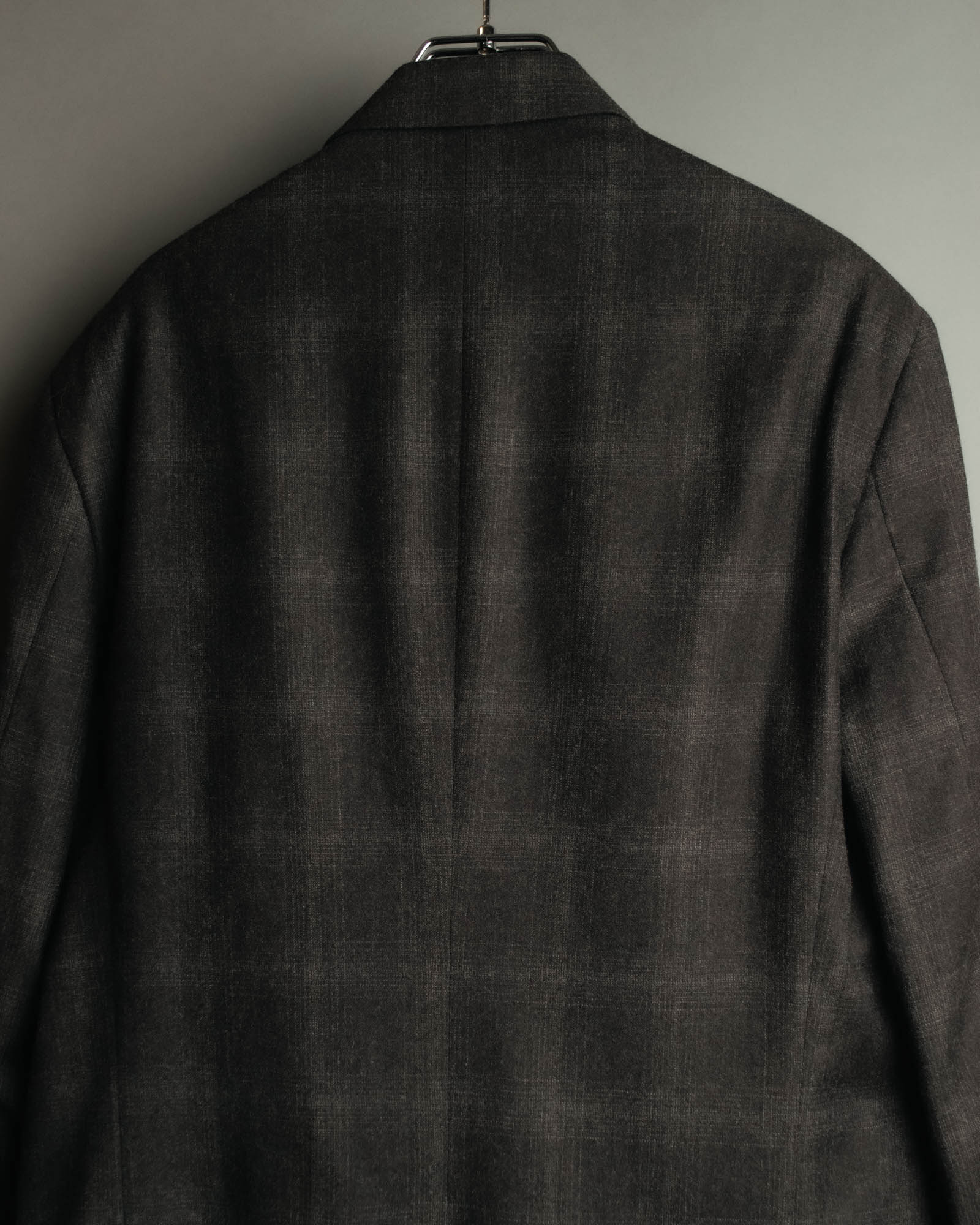 “PRADA” 90’s-00’s Wool cashmere checked tailored jacket