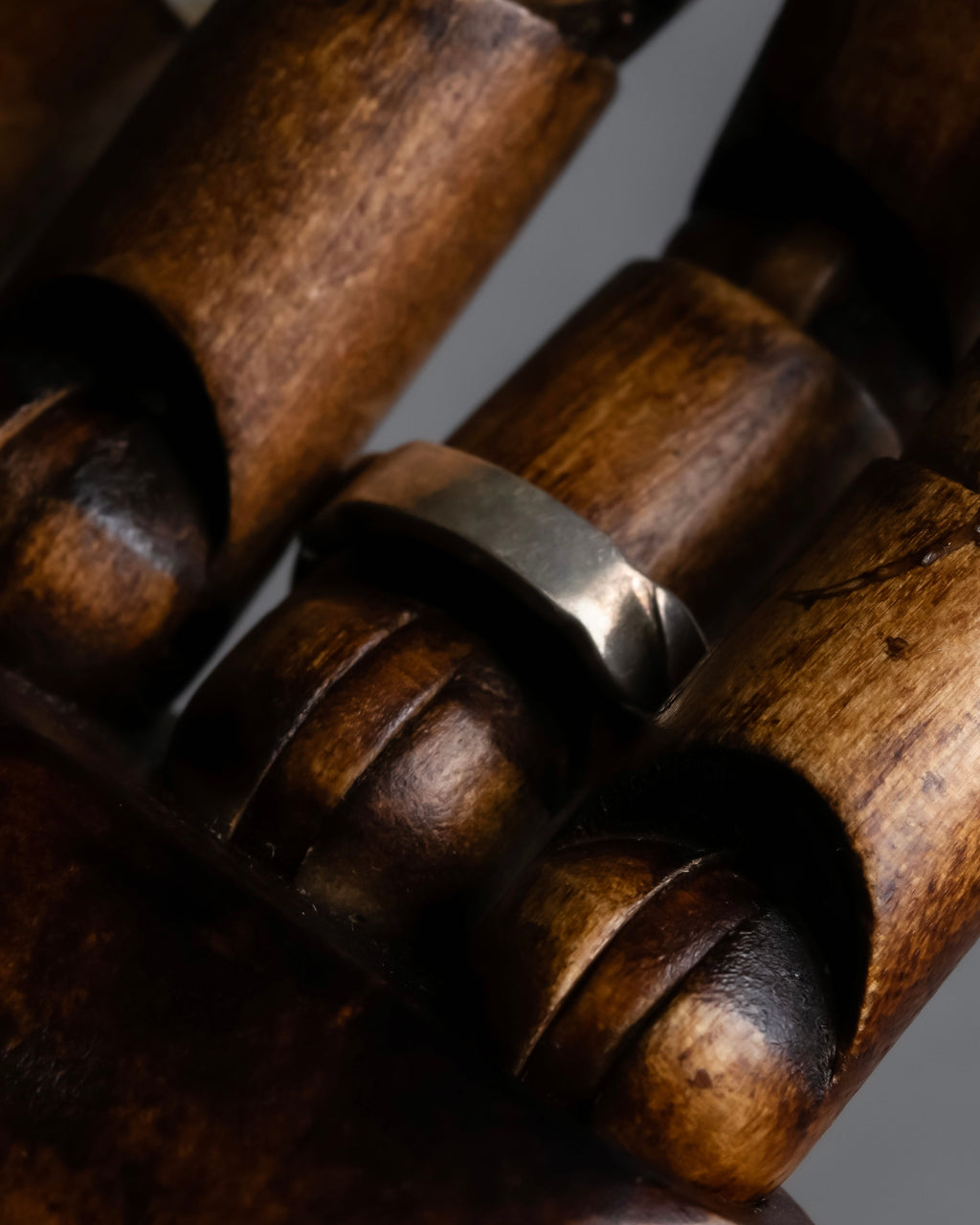 "Tiffany&Co" Double loving heart design silver ring