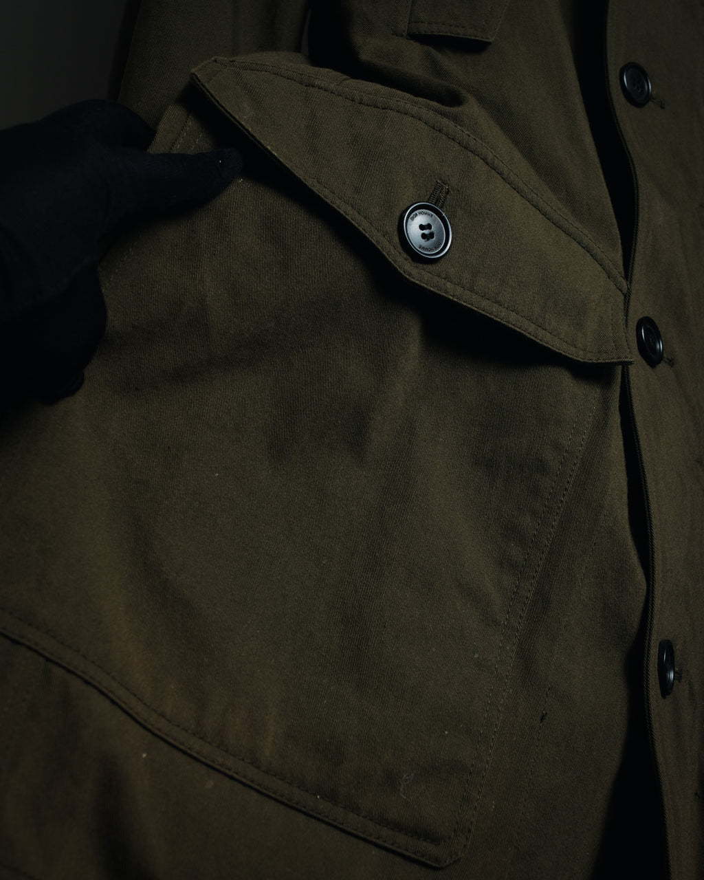 "Dior" 22AW Kim Jones design military detail hooded coat