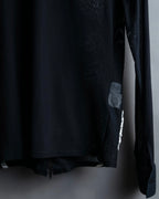 Vintage double zip ribbon flower design sheer jacket