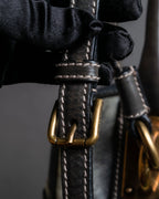 "DOLCE &amp; GABBANA" Miss edge series calf leather 2 way bag