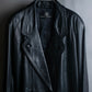 "PIERRE BALMAIN" Oversized double-breasted lamb leather tailored jacket