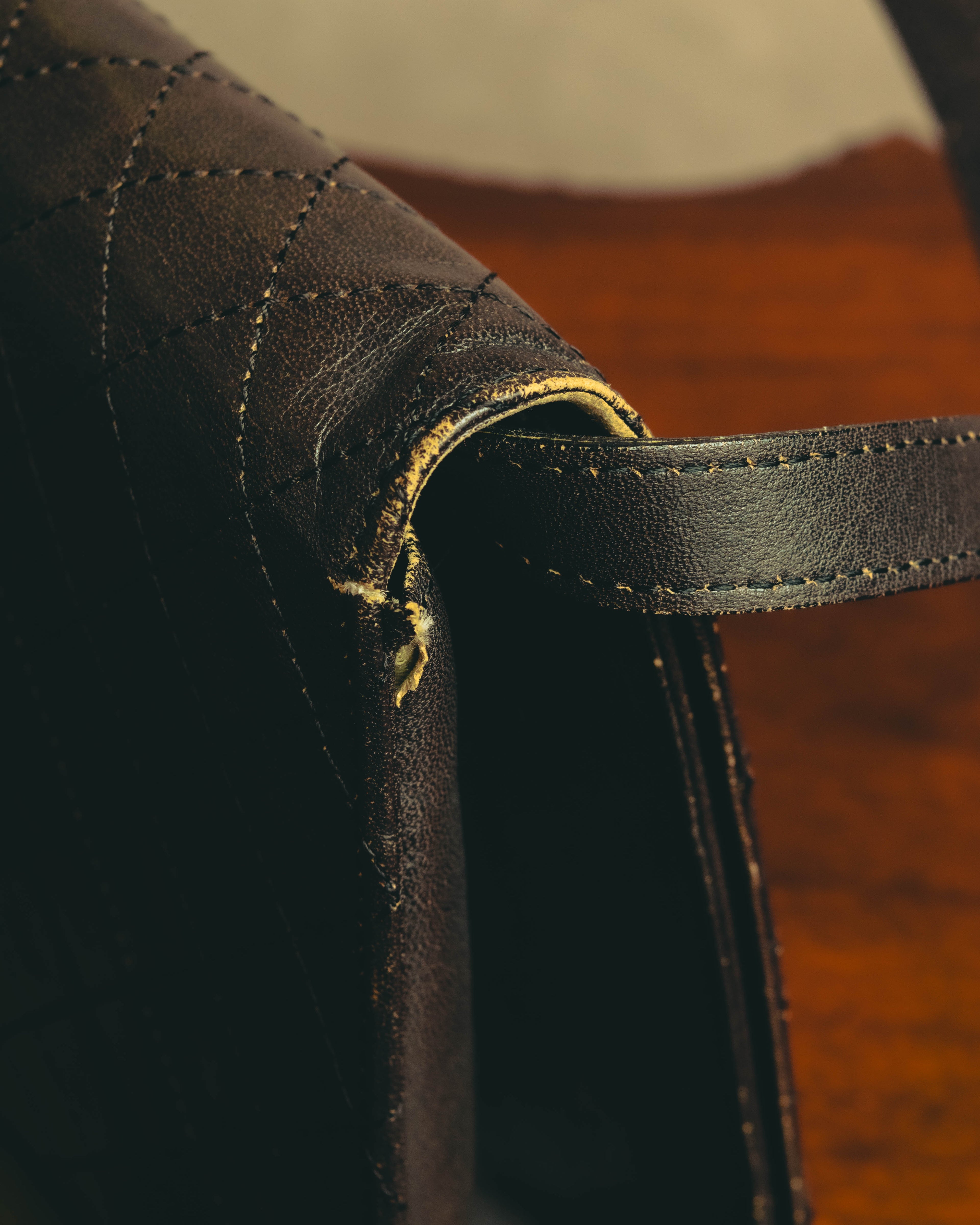"Yves Saint Laurent" 80's-90's Quilted leather shoulder bag