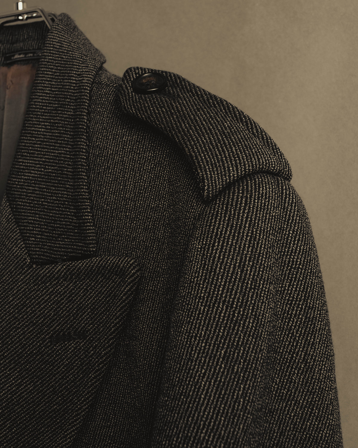 “GUCCI” Late 90’s-early 00’s military double breasted wool coat