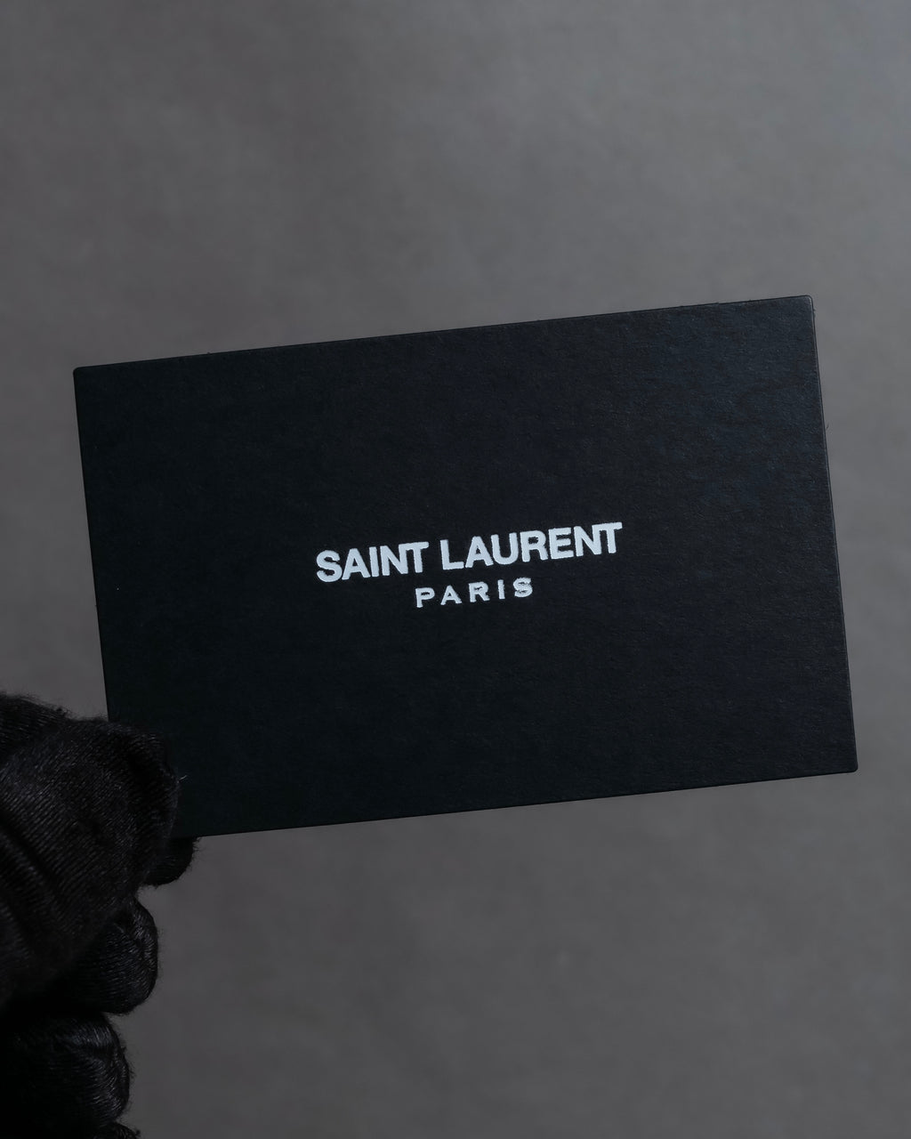 "Saint Laurent" Crocodile embossed leather bi-fold money clip