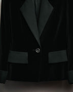 –SPECIAL– “Yves Saint Laurent” 90’s-00’s Velvet tuxedo tailored jacket