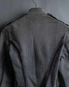 "STELLA McCARTNEY" Multi detail belted denim jacket