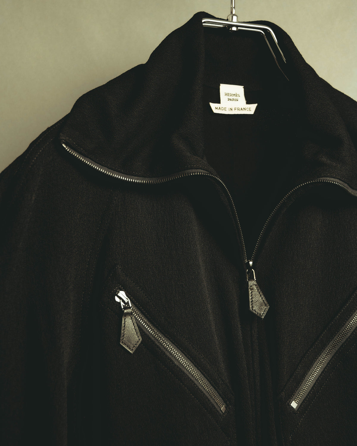 -SPECIAL- “HERMÈS” 00’s Jean Paul Gaultier era belted four-zip long cardigan