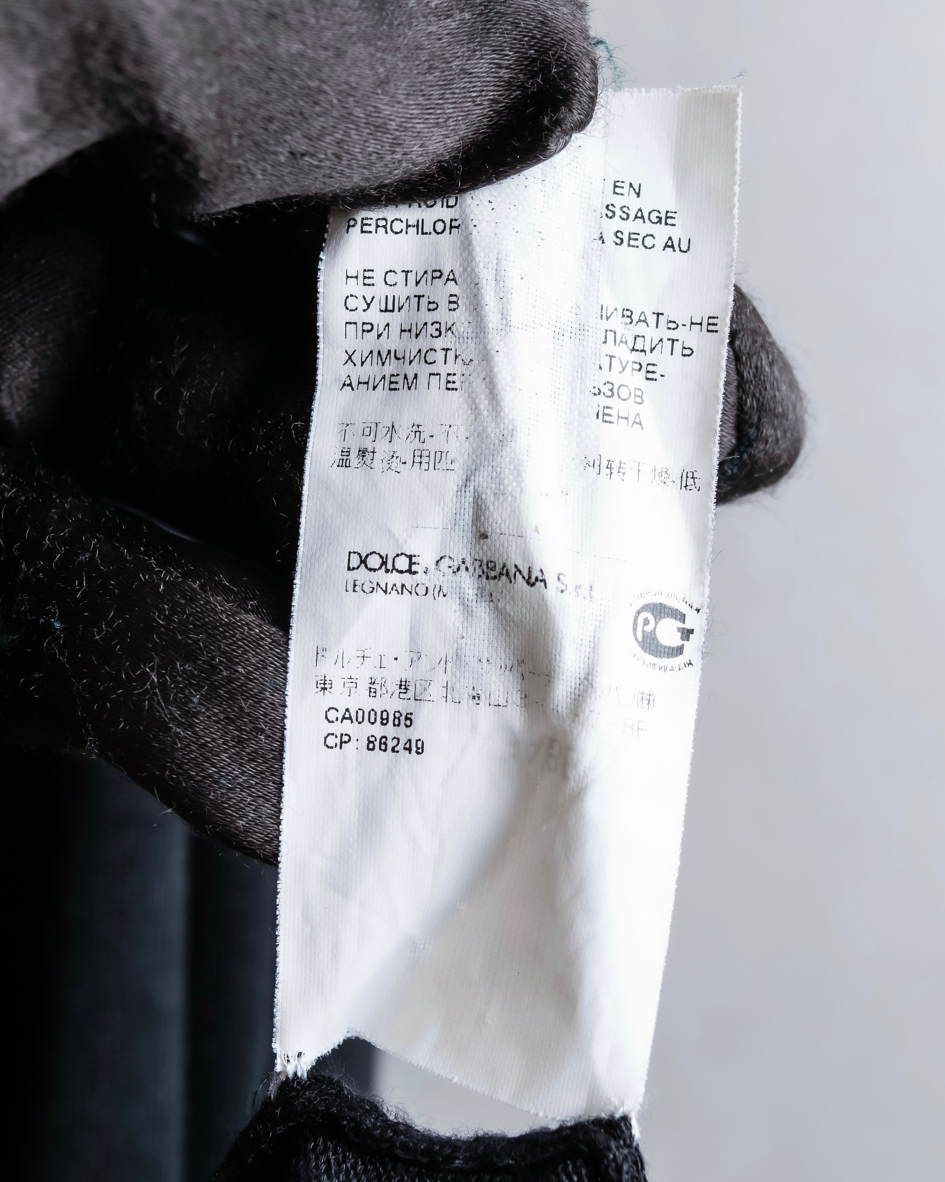 "DOLCE &amp; GABBANA" 100% silk snap button oversized cardigan