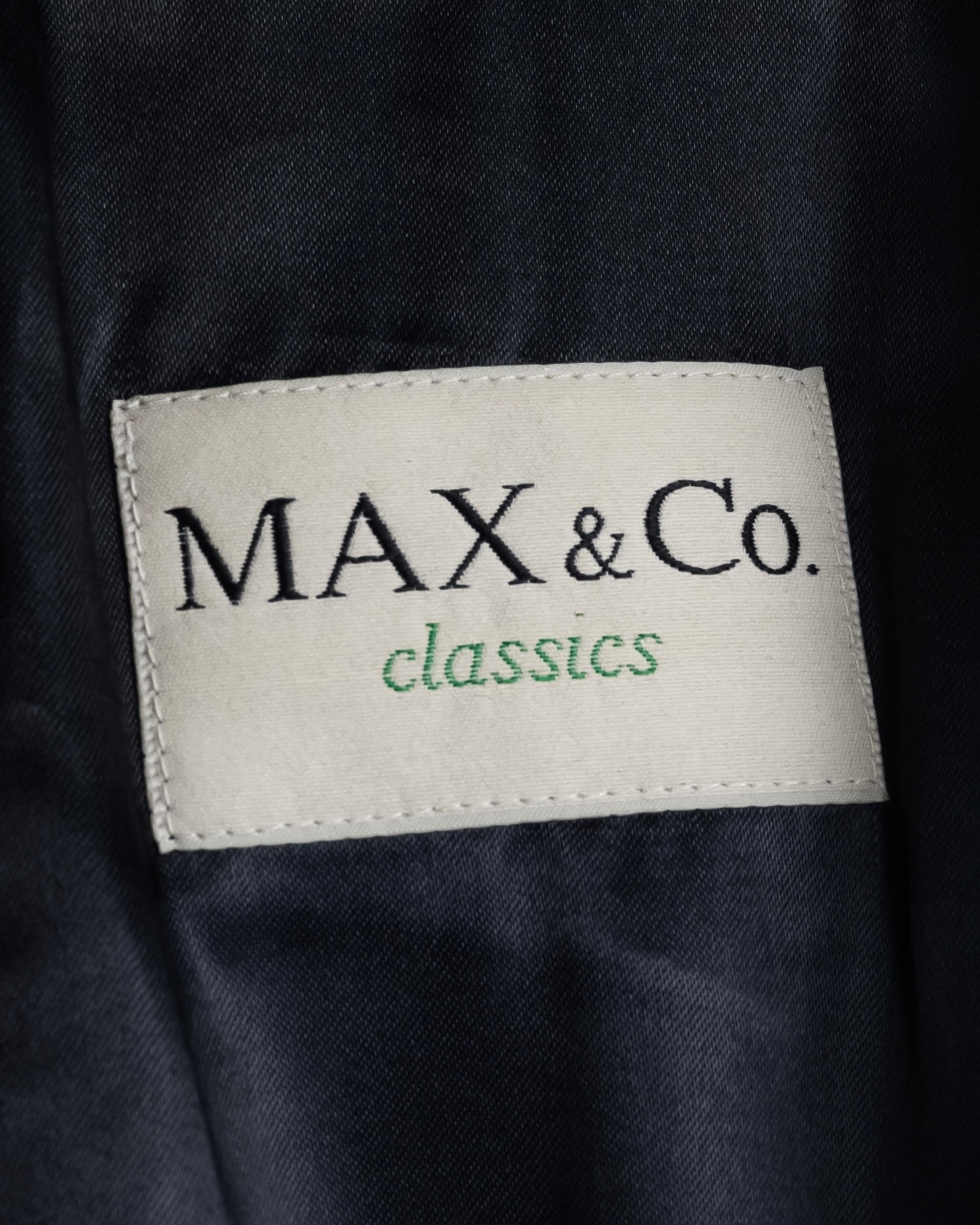 "MAX&Co." Straight fitting super maxi-length chester coat