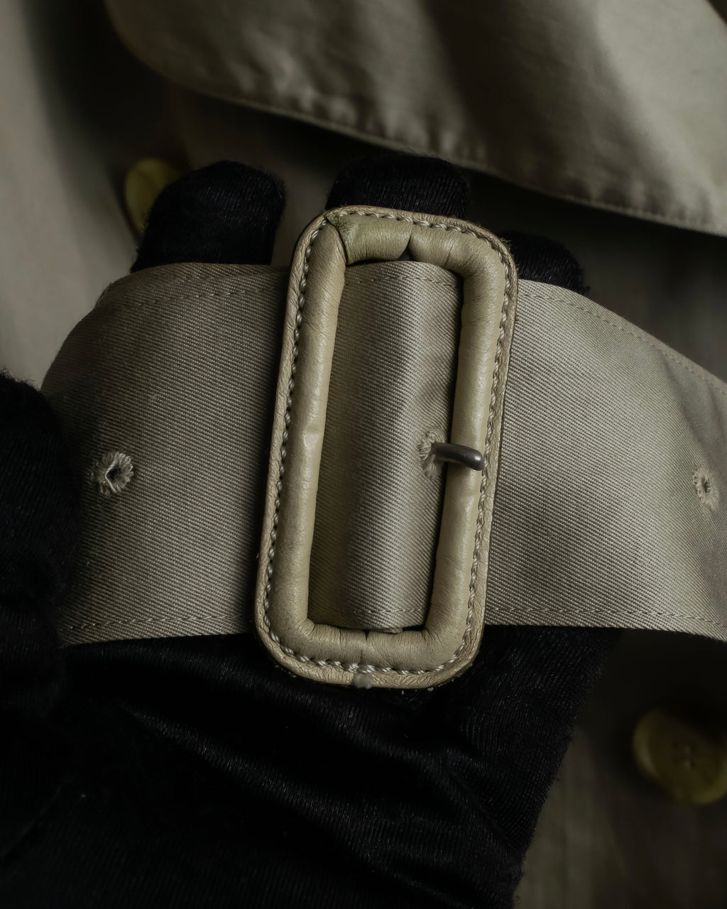 "BURBERRYS" Classic military detail maxi length trench coat