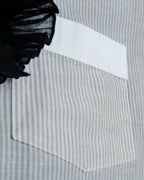 "LOUIS VUITTON" Ribbon frill design regular collar shirt