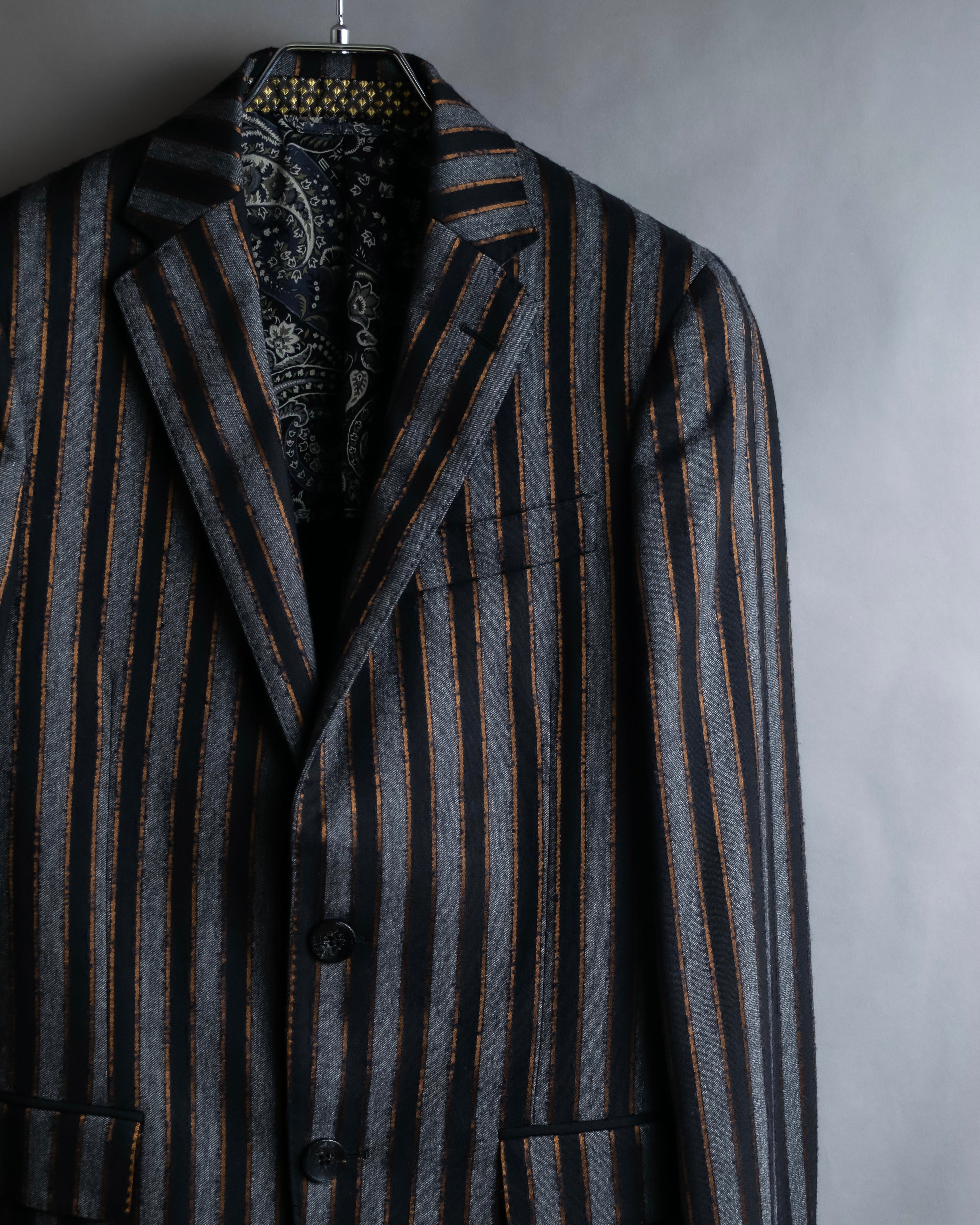 "ETRO" Multi-stripe tailored jacket