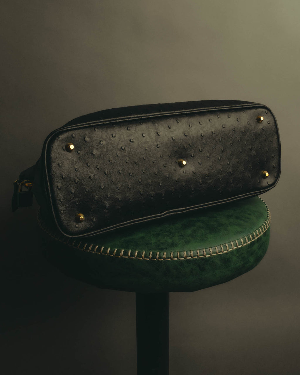 “Pierre Cardin” 80’s-90’s Ostrich leather top handle bag