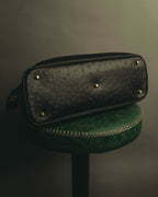 “Pierre Cardin” 80’s-90’s Ostrich leather top handle bag