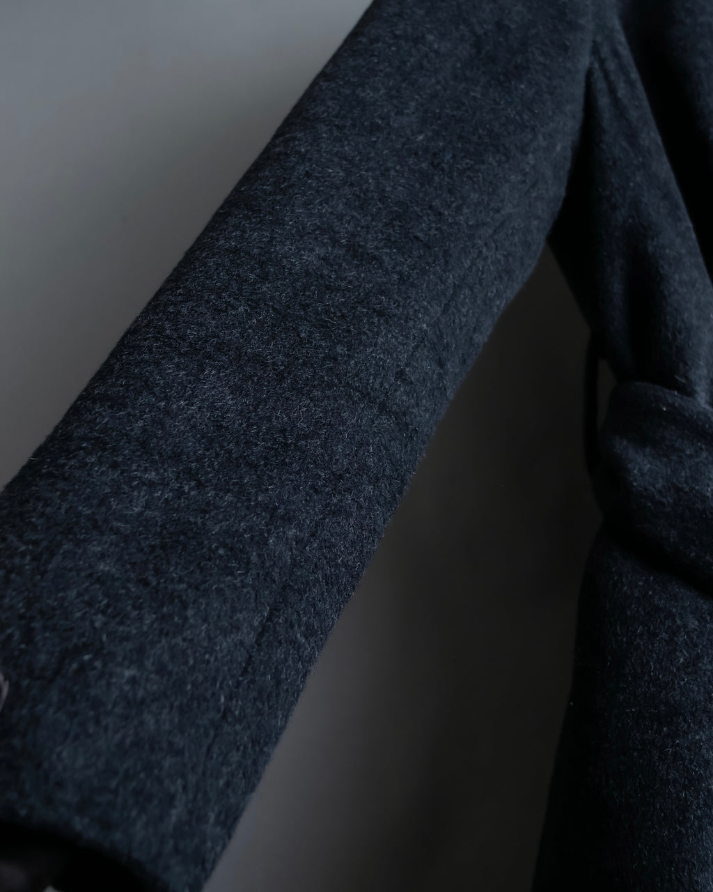 "RUIRUE BOUTIQUE" Shawl collar flare silhouette coat