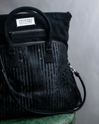 "MAISON MARGIELA" 5AC Harako leather corduroy combination 2way bag