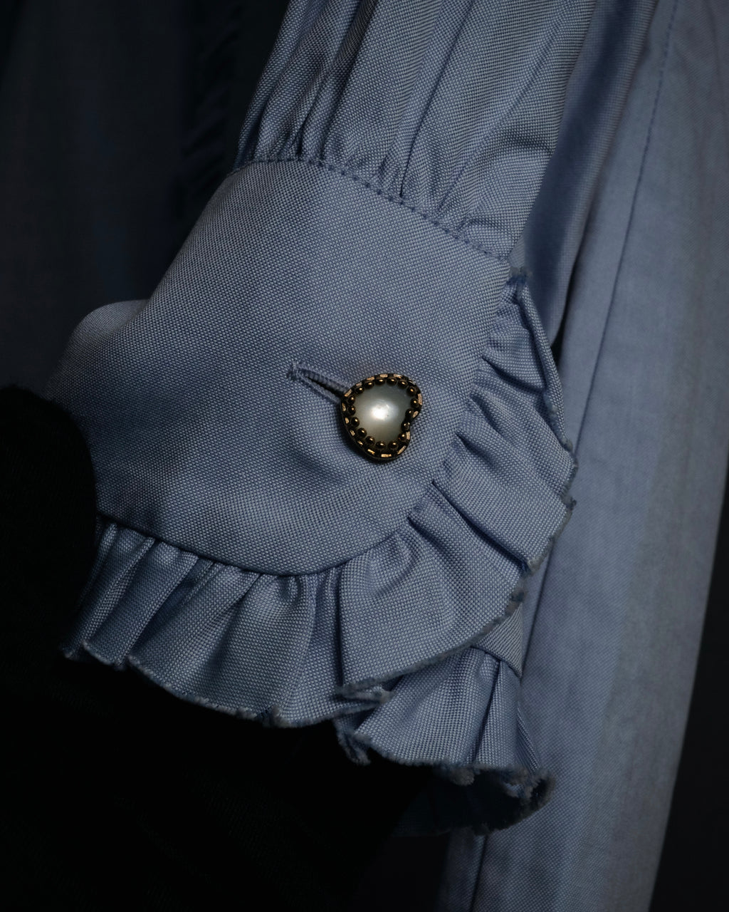 “GUCCI” 2015-2016 Ruffled collar cotton shirt