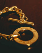 –SPECIAL– "CELINE" 90's Sculptural toggle chain bracelet