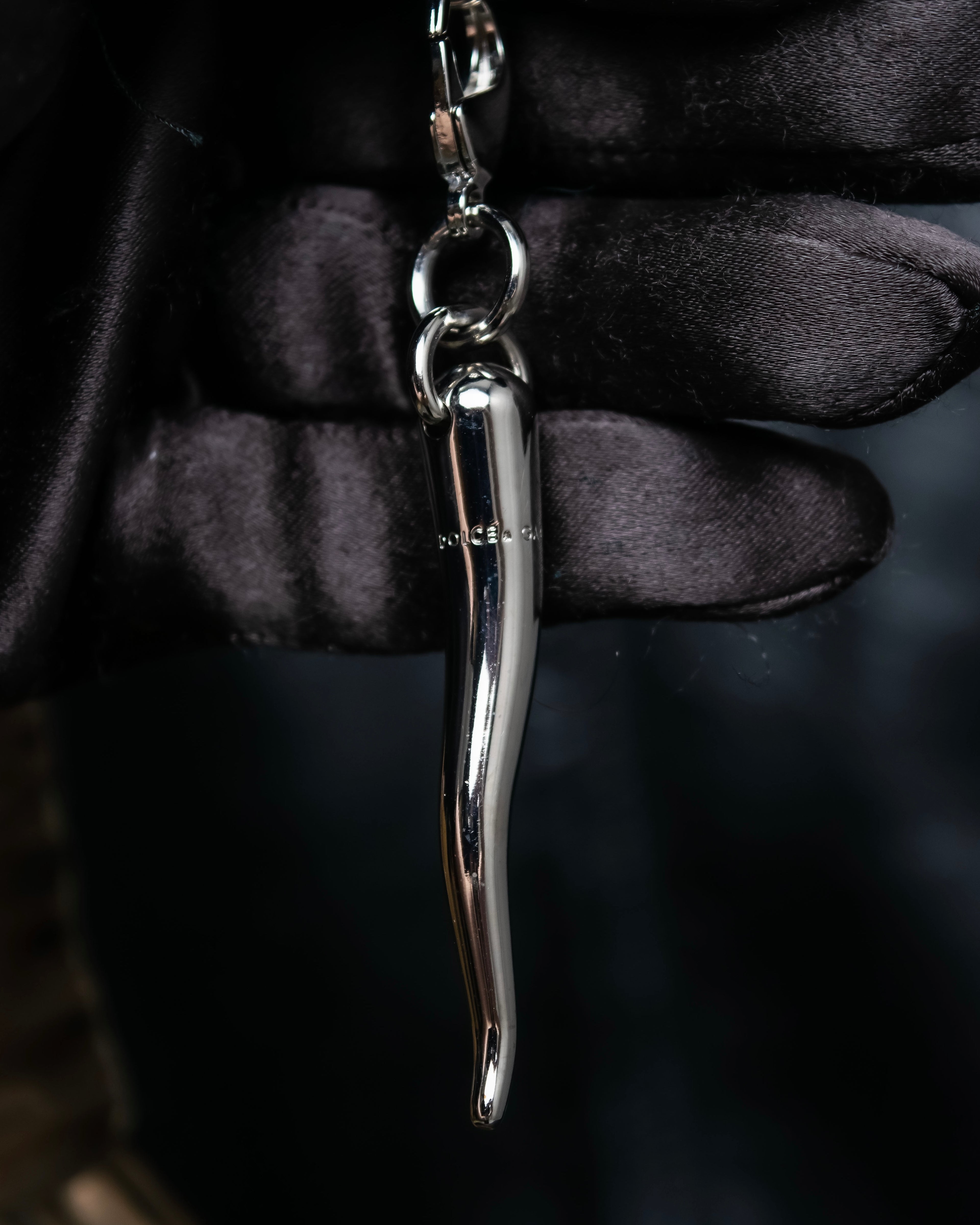 "Dolce &amp; Gabbana" Botanical design silver necklace