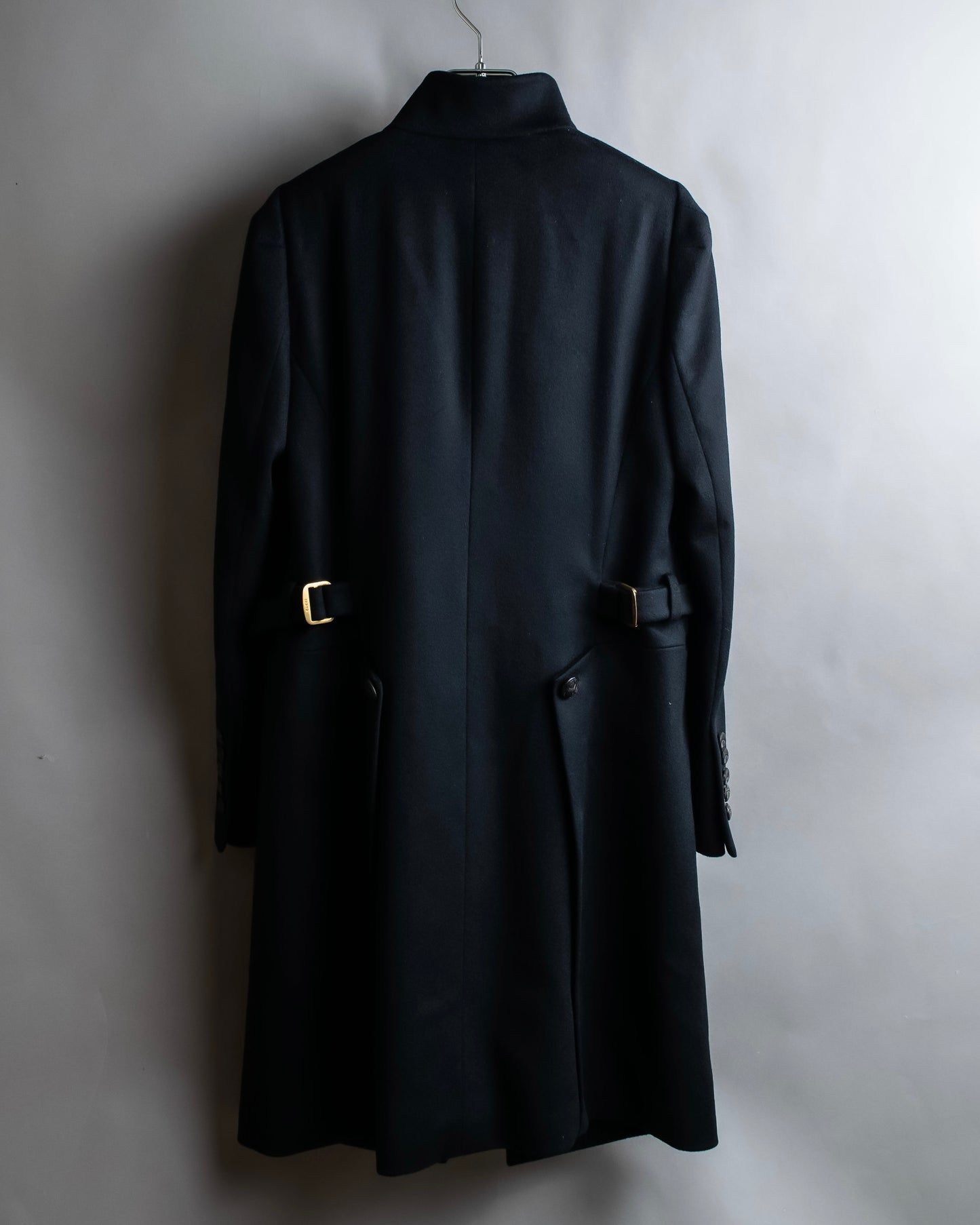 "GUCCI" Asymmetrical front detail high neck coat