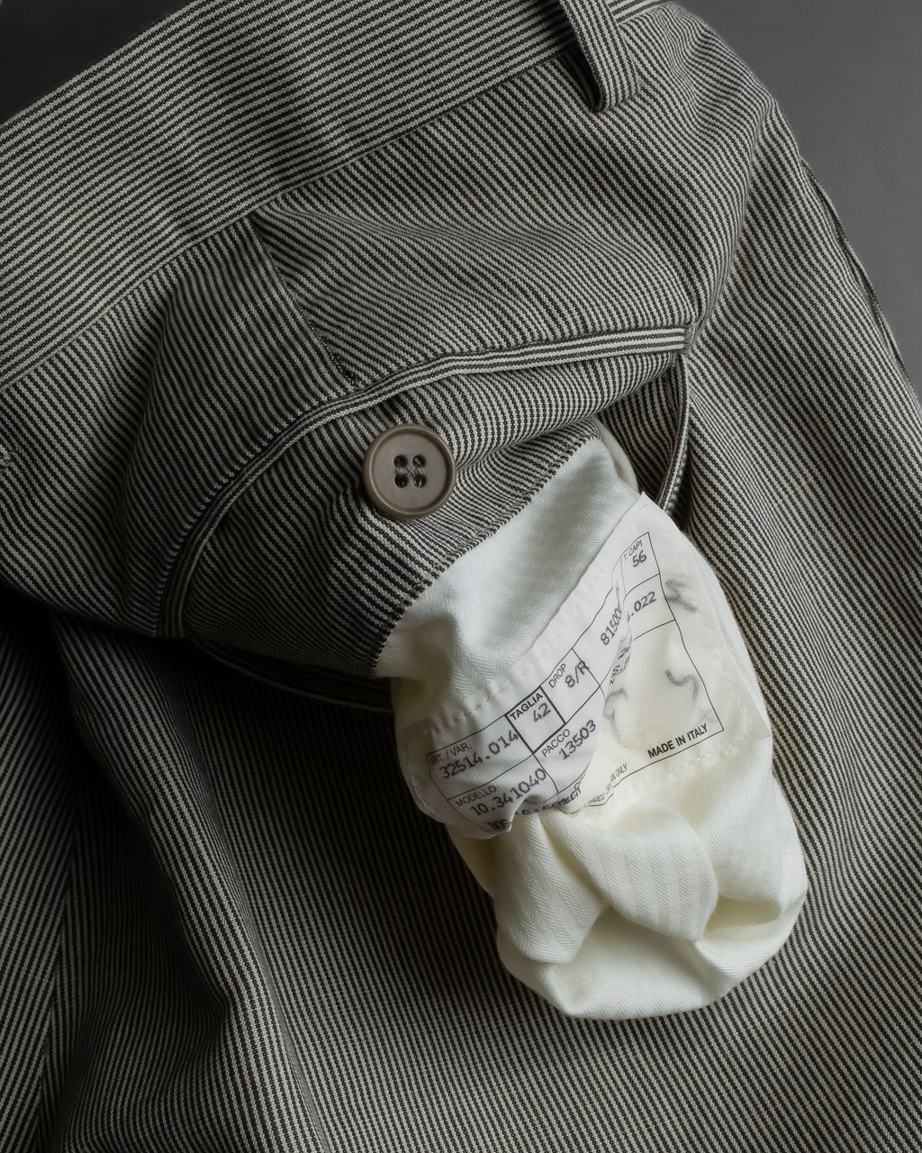 "HERMES" Cotton linen wide tapered slacks