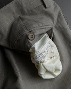 "HERMES" Cotton linen wide tapered slacks