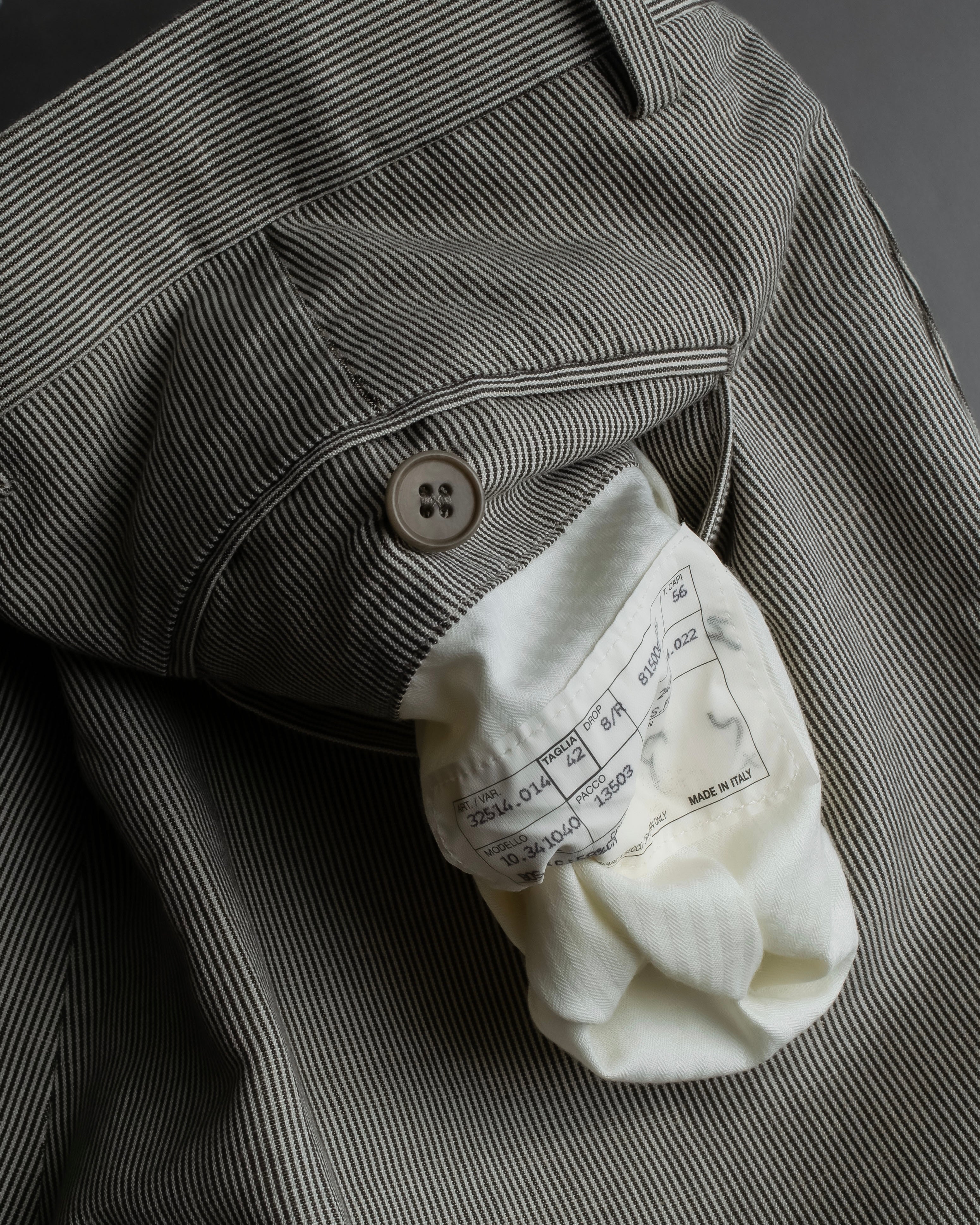 "HERMES" Cotton linen wide tapered slacks