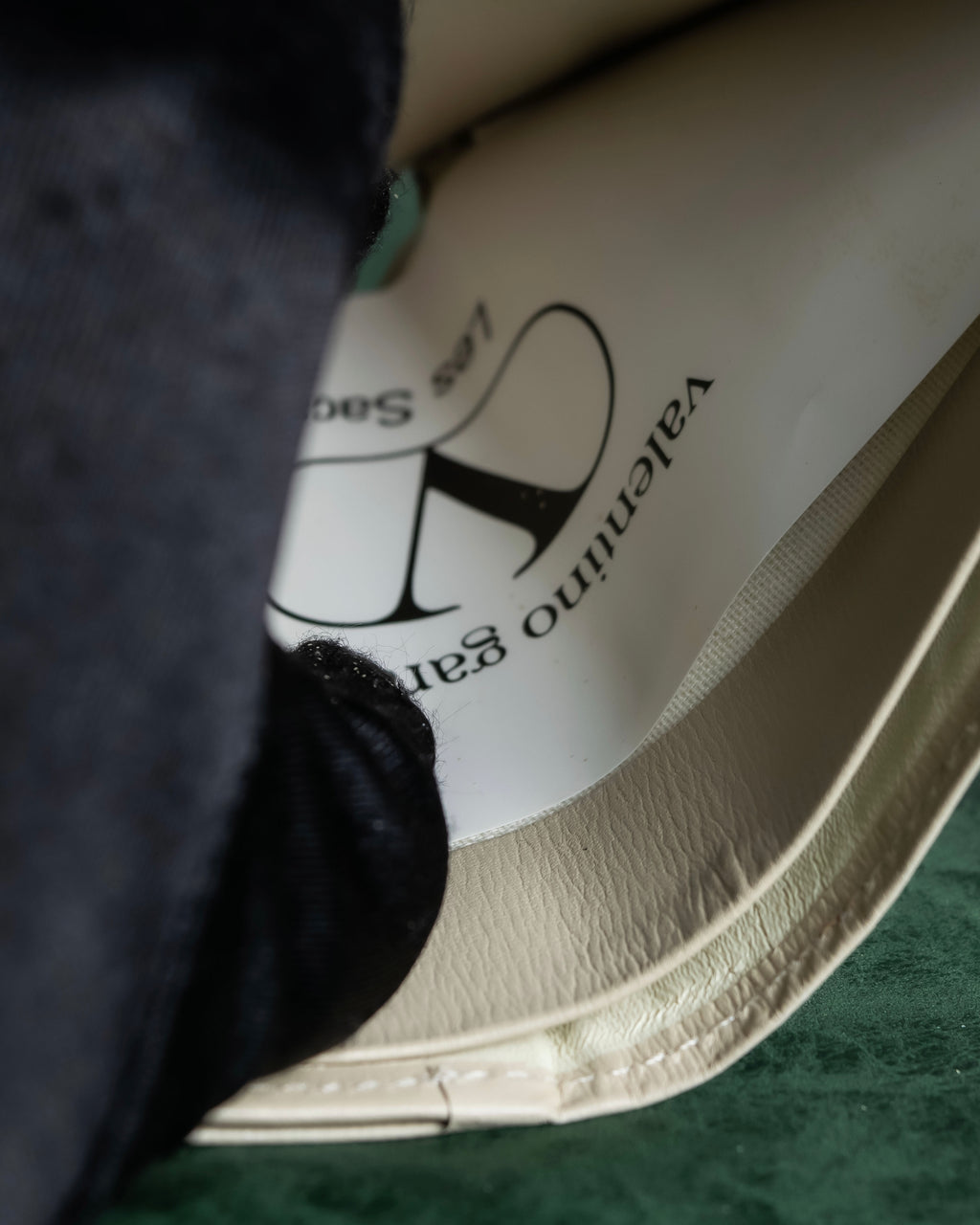 "VALENTINO" Brown & beige combination leather bi-fold wallet