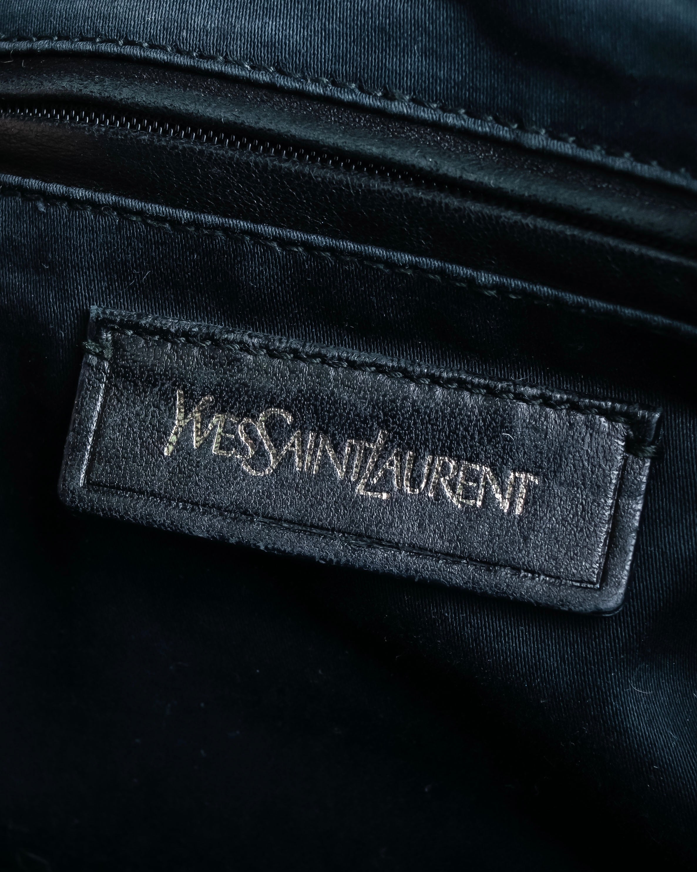 "YVES SAINT LAURENT" Glossy leather easy boston bag