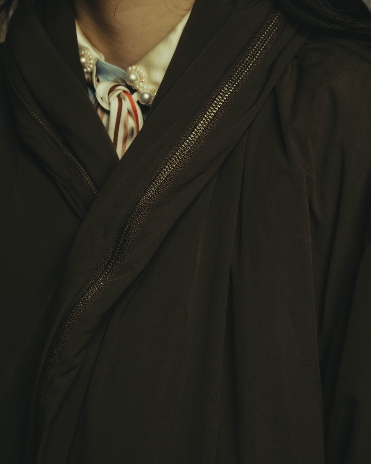 -SPECIAL- "ISSEY MIYAKE MEN" 80's Sculptural padded parachute long coat