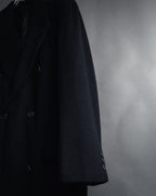 Abrigo doble botonadura de lana de los años 90 de YVES SAINT LAURENT