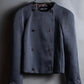 "GIORGIO ARMANI" Double breasted 2way collar design short jacket