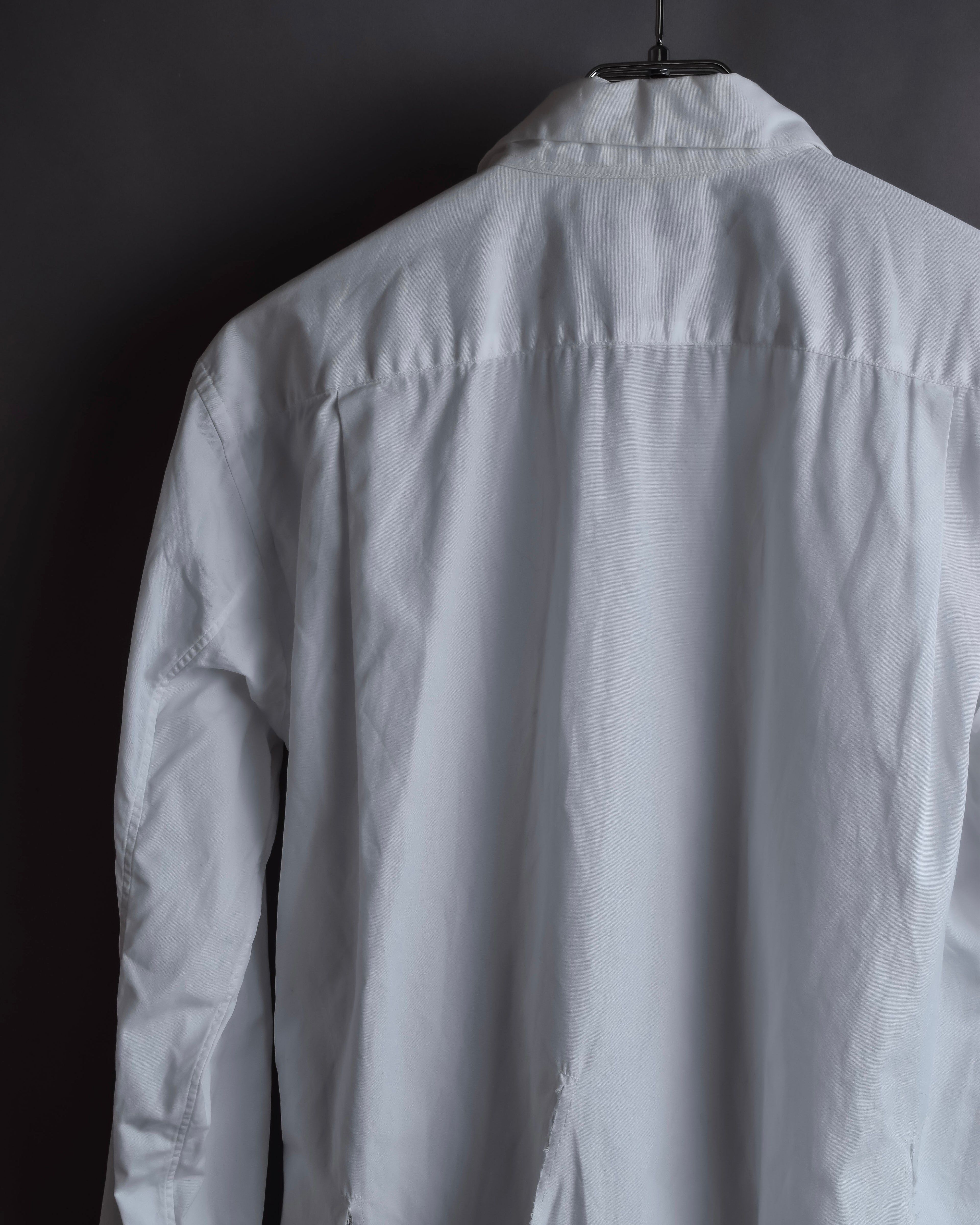 "COMME des GARCONS HOMME PLUS" 15SS Ripped cutting design cotton shirt