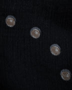 "CHANEL" Pearl fringe design gauze scarf