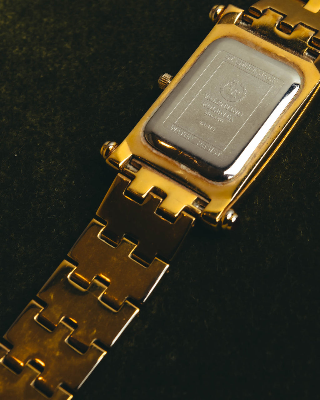 "VALENTINO ROLENTA" 90's-00's Decorative rhinestone quartz watch