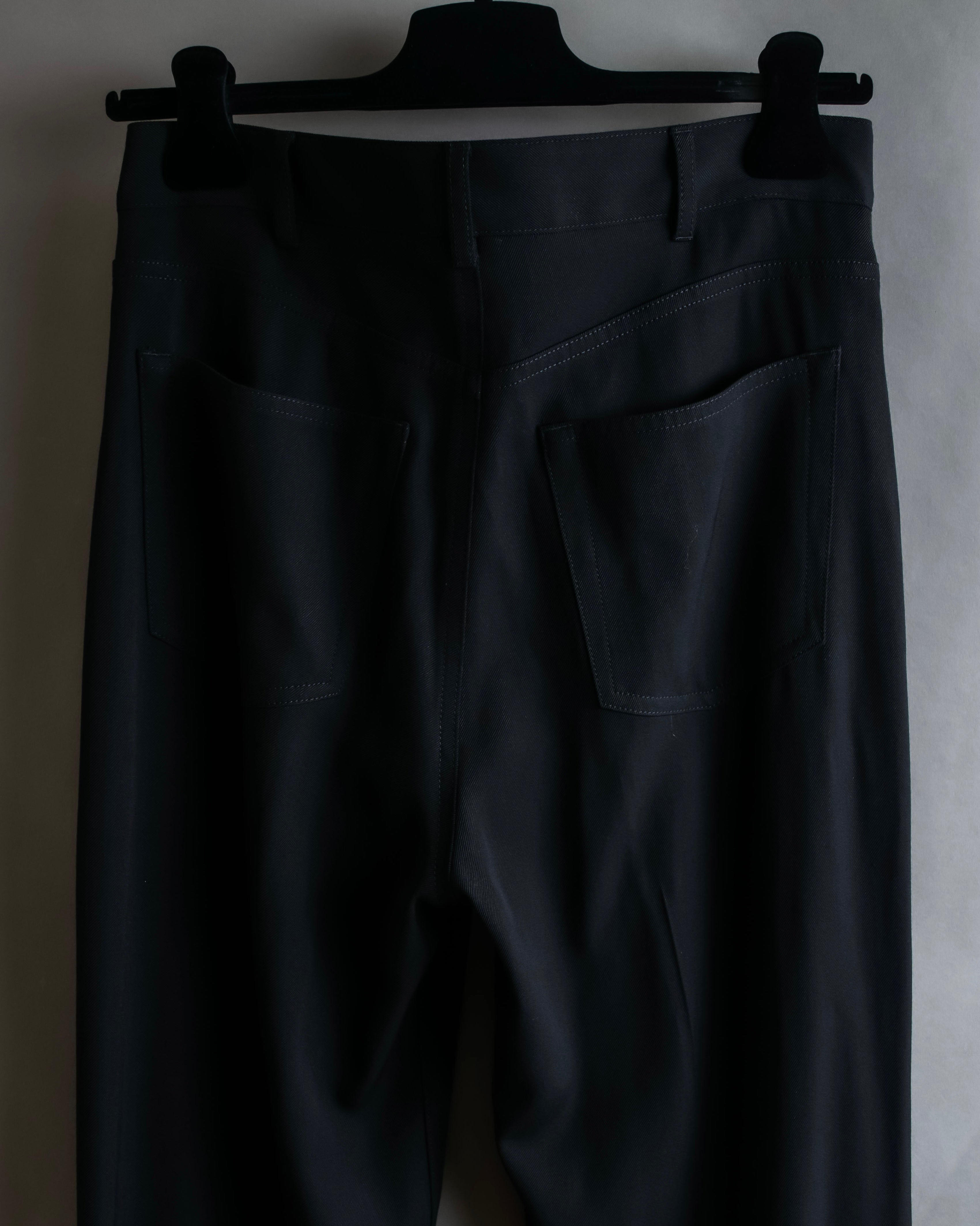 "BALENCIAGA" Beautiful draped full-length slacks