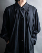 "YVES SAINT LAURENT" Black mode style shirt coat