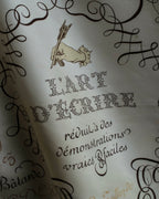 "HERMES" LART DECRIRE Carré  90 silk scarf