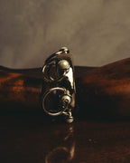 -SPECIAL- “CHANEL” 22C Pearl embellished ring statement cuff bracelet