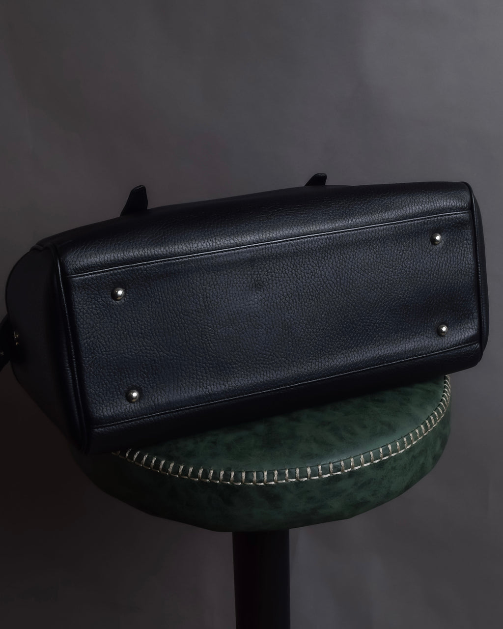 "BURBERRY" Refined design mini Boston leather bag